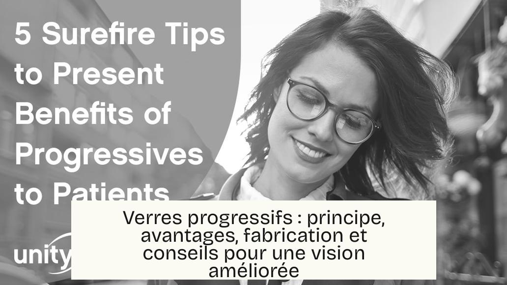 Verres progressifs : principe, avantages, fabrication et conseils pour une vision améliorée