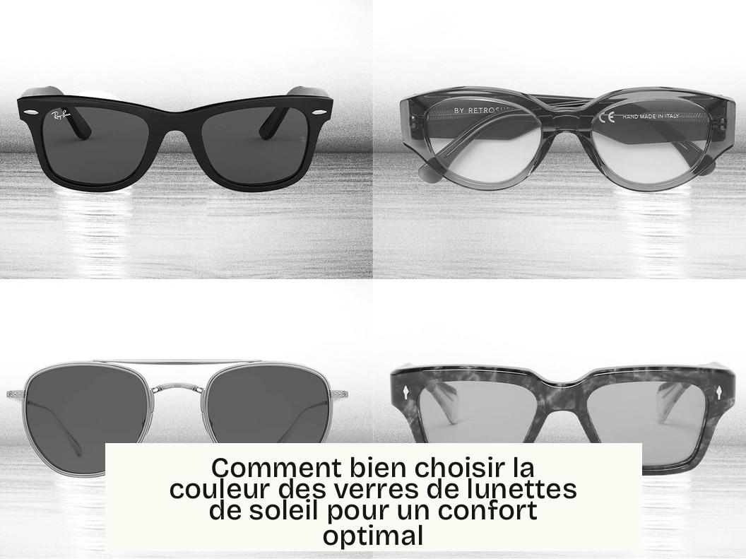 Comment bien choisir la couleur des verres de lunettes de soleil pour un confort optimal
