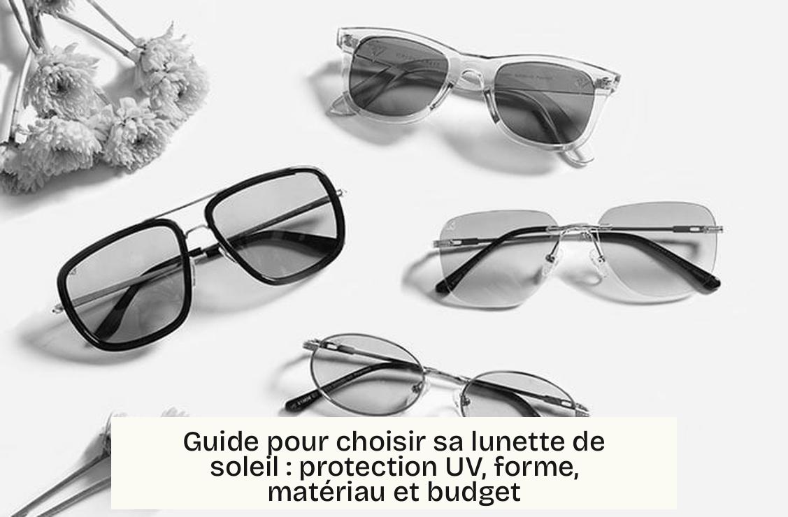 Guide pour choisir sa lunette de soleil : protection UV, forme, matériau et budget
