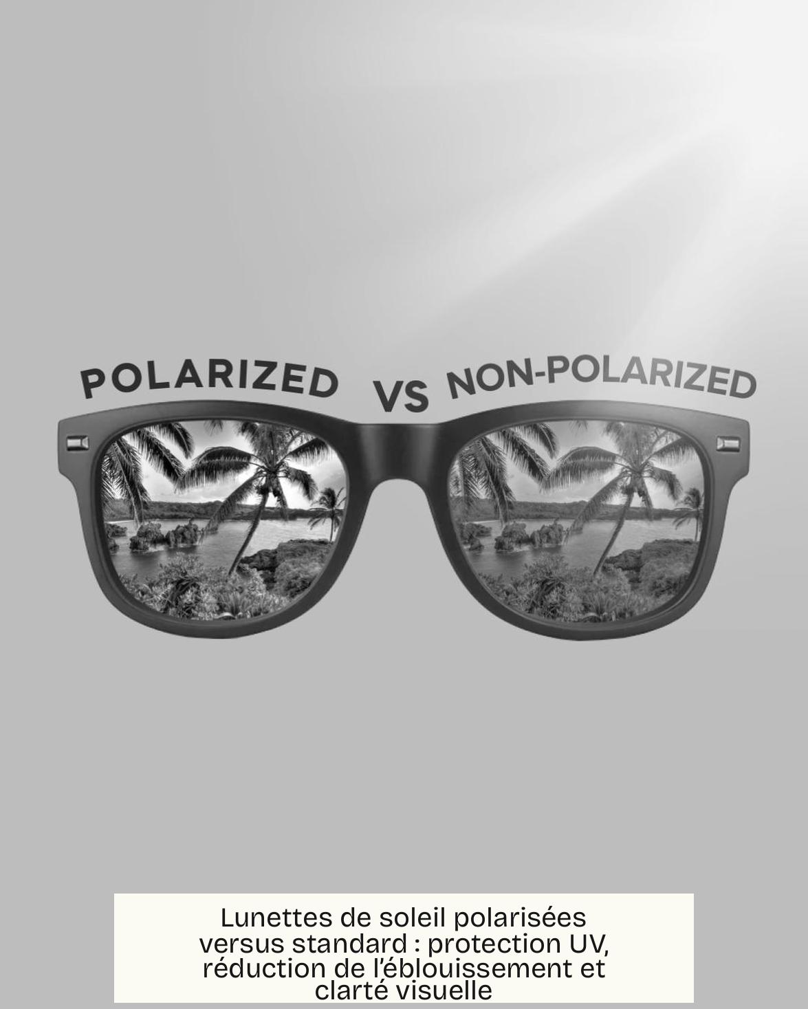 Lunettes de soleil polarisées versus standard : protection UV, réduction de l’éblouissement et clarté visuelle