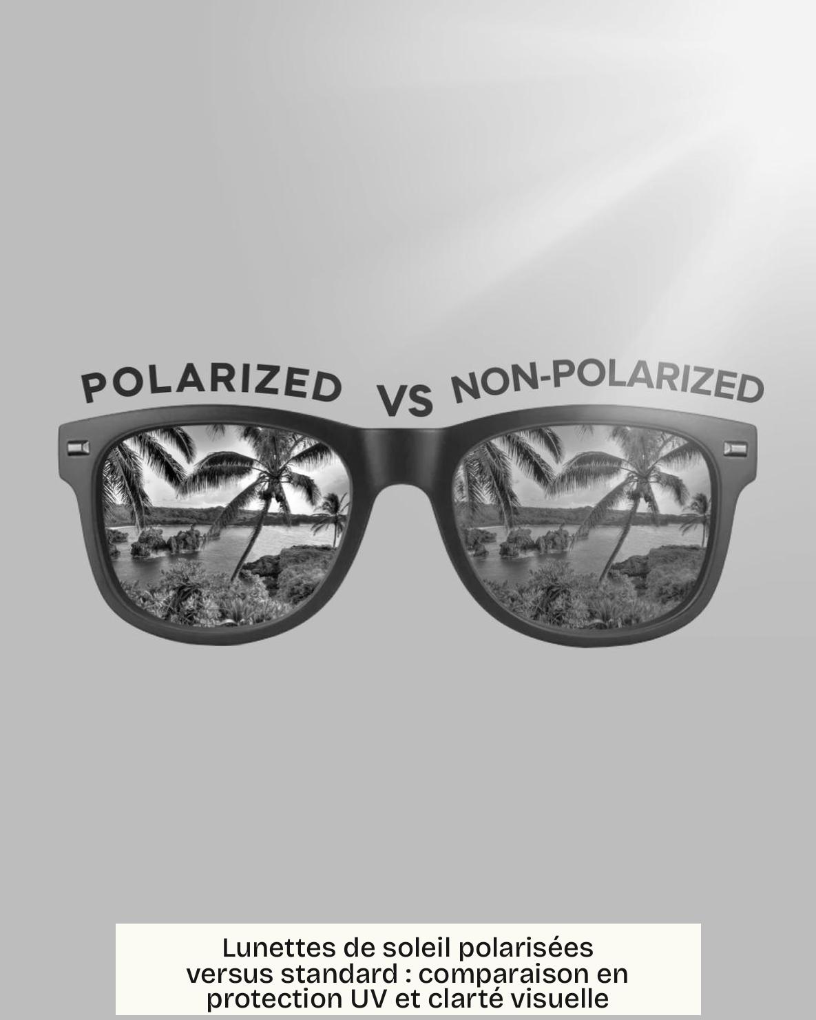Lunettes de soleil polarisées versus standard : comparaison en protection UV et clarté visuelle
