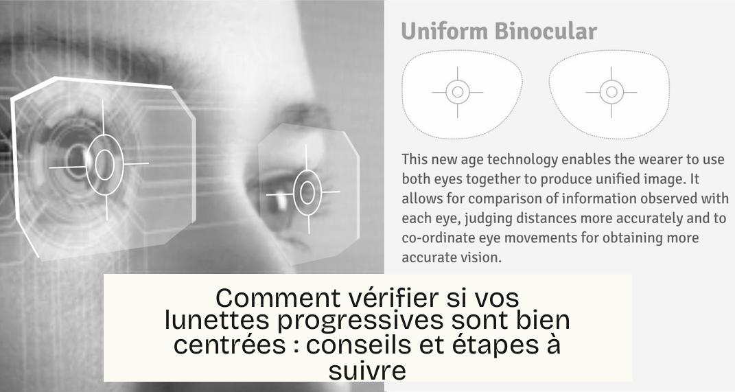 Comment vérifier si vos lunettes progressives sont bien centrées : conseils et étapes à suivre