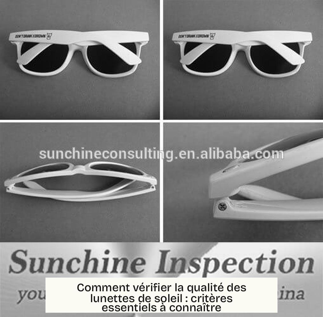 Comment vérifier la qualité des lunettes de soleil : critères essentiels à connaître