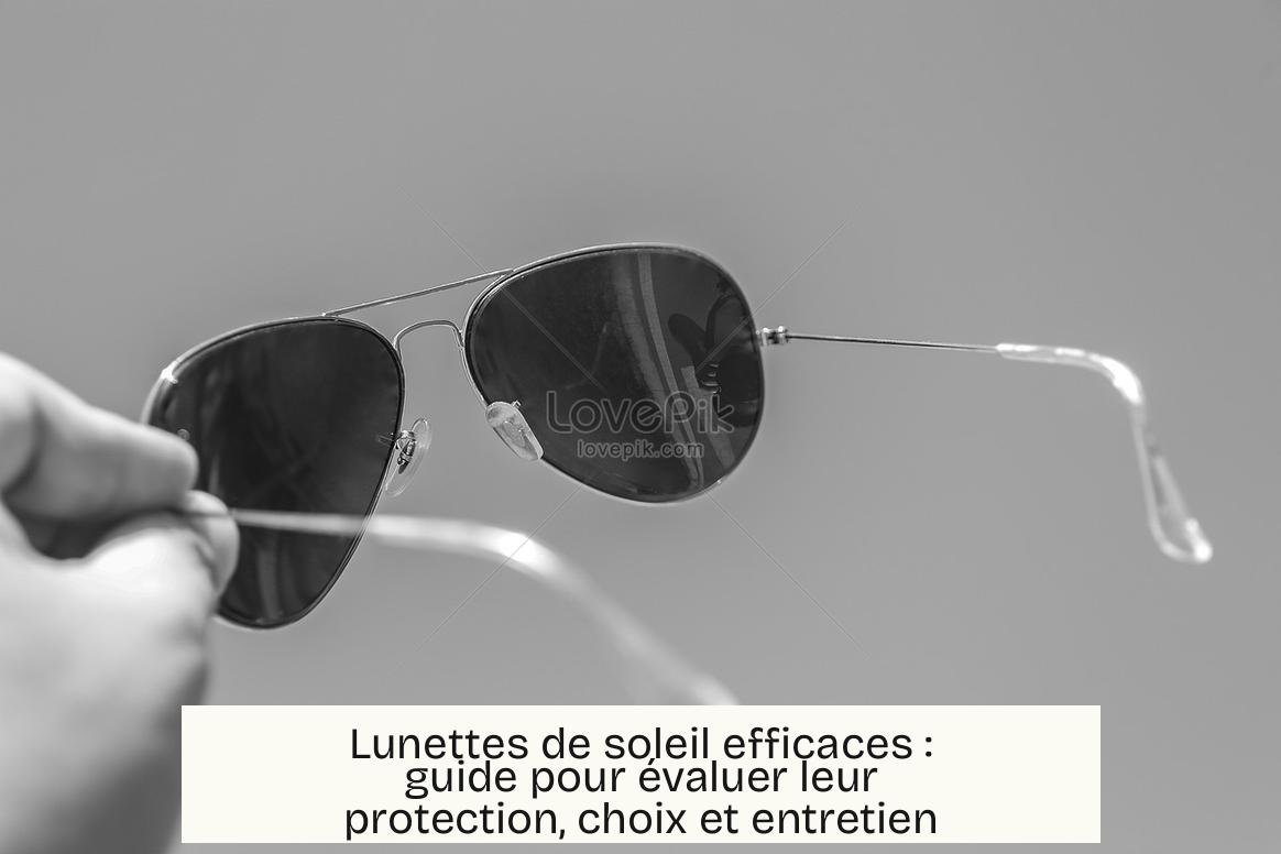 Lunettes de soleil efficaces : guide pour évaluer leur protection, choix et entretien
