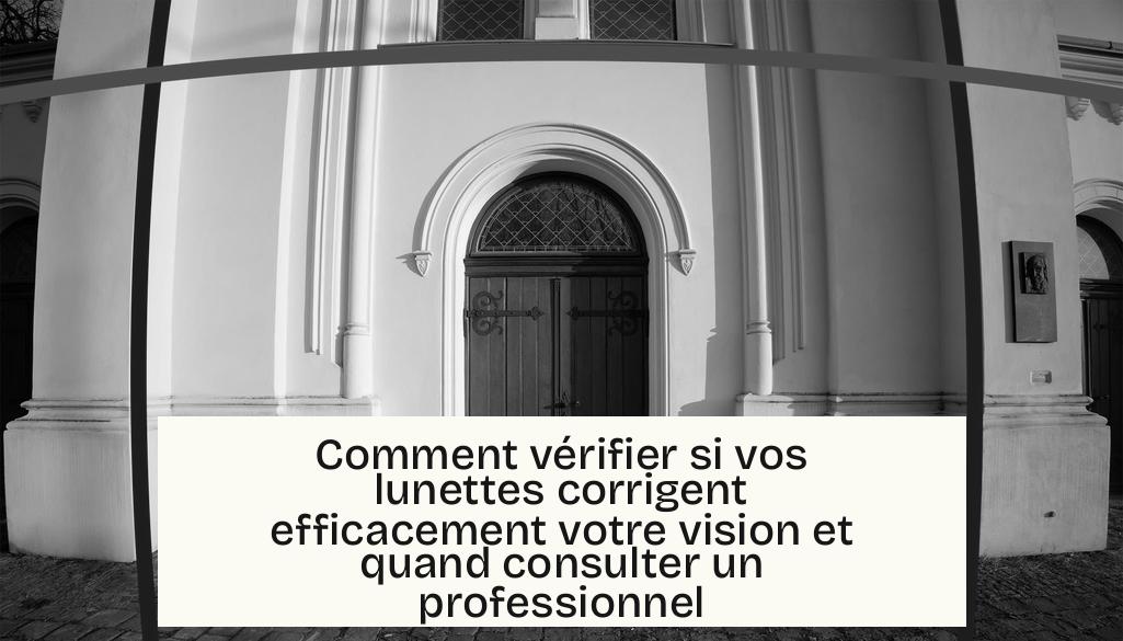 Comment vérifier si vos lunettes corrigent efficacement votre vision et quand consulter un professionnel