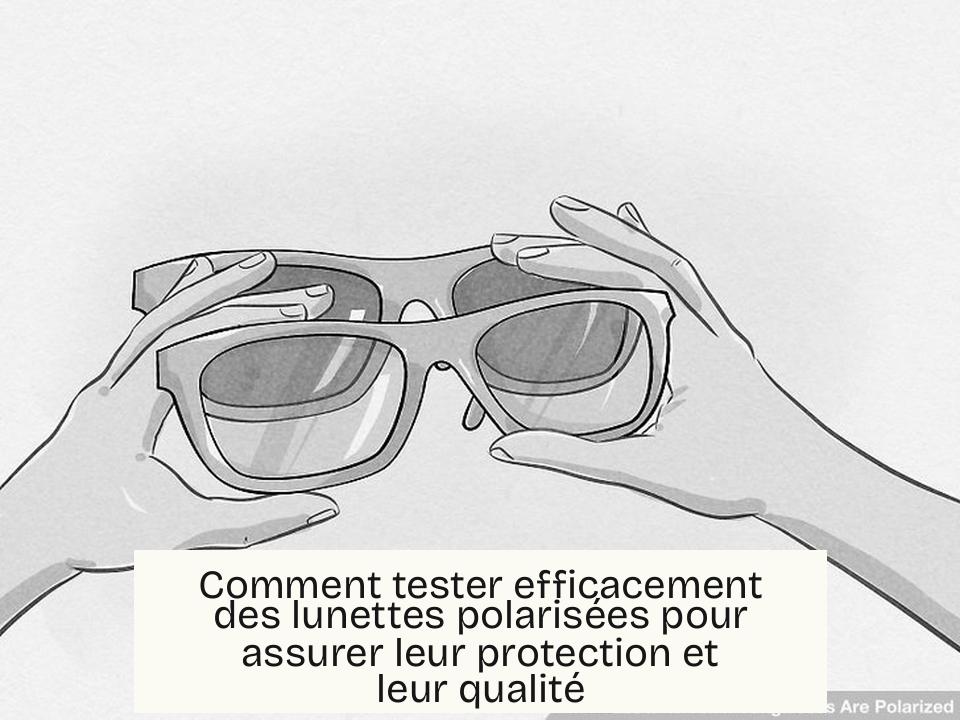 Comment tester efficacement des lunettes polarisées pour assurer leur protection et leur qualité