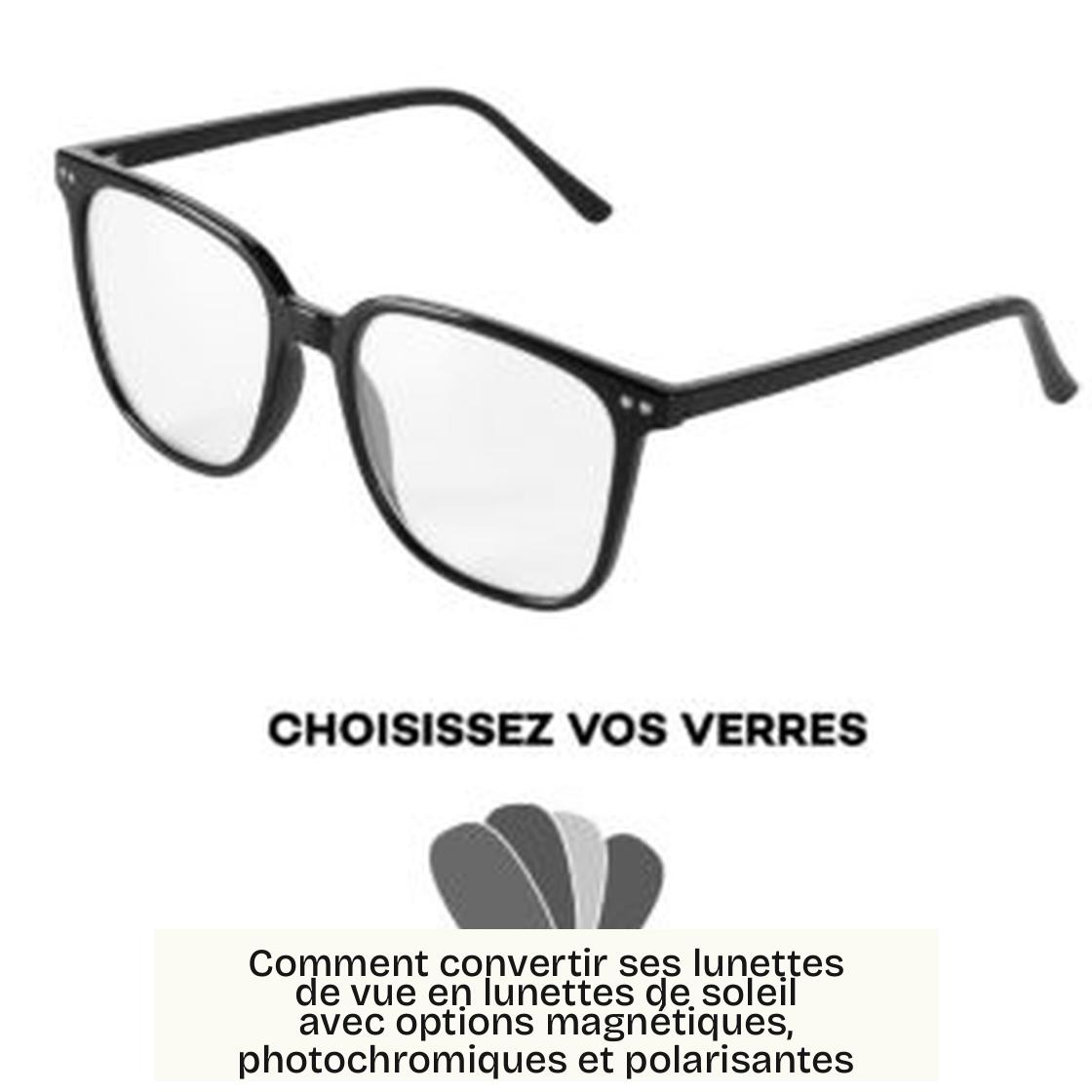 Comment convertir ses lunettes de vue en lunettes de soleil avec options magnétiques, photochromiques et polarisantes