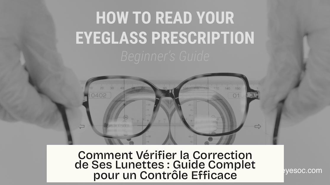 Comment Vérifier la Correction de Ses Lunettes : Guide Complet pour un Contrôle Efficace