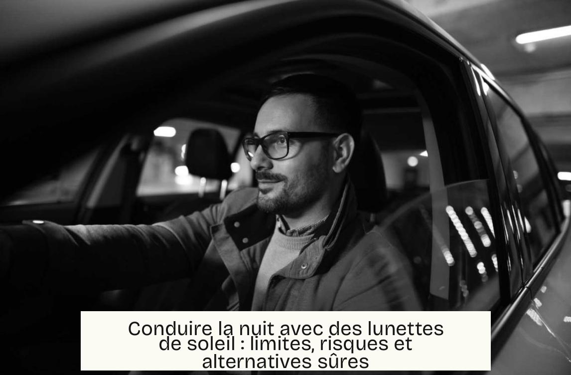 Conduire la nuit avec des lunettes de soleil : limites, risques et alternatives sûres