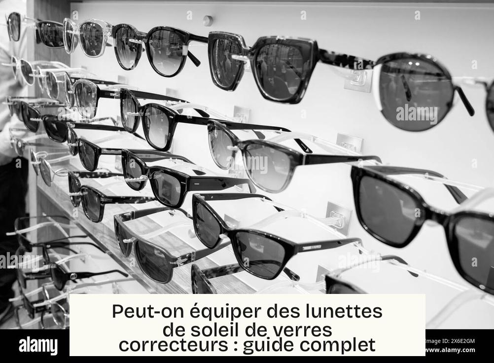 Peut-on équiper des lunettes de soleil de verres correcteurs : guide complet