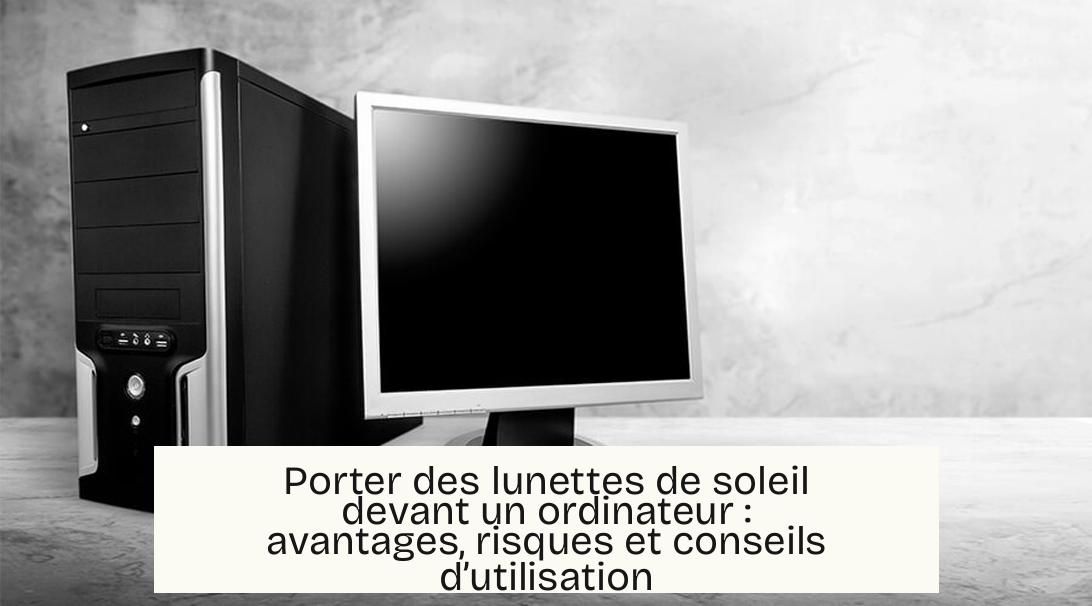 Porter des lunettes de soleil devant un ordinateur : avantages, risques et conseils d’utilisation