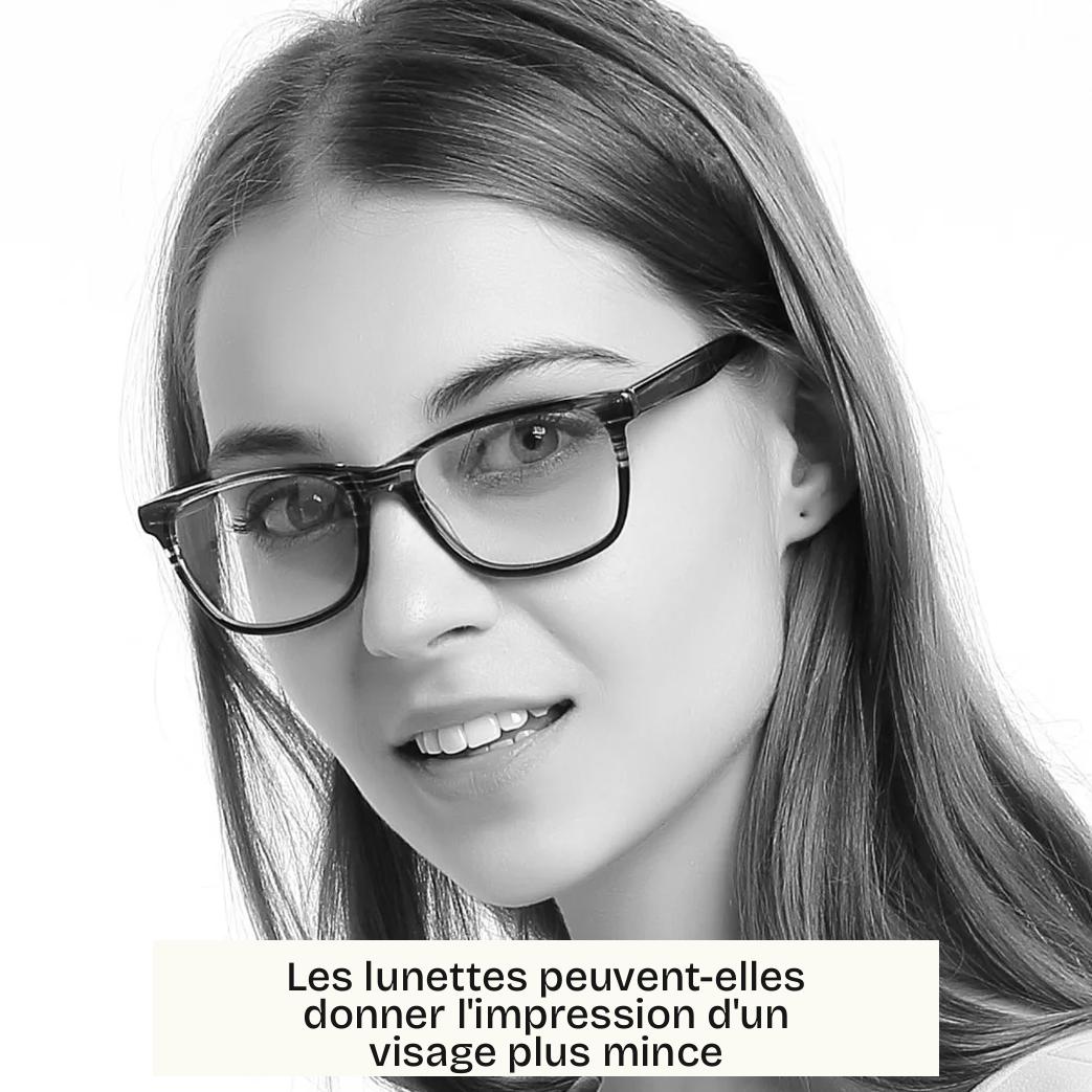 Les lunettes peuvent-elles donner l’impression d’un visage plus mince