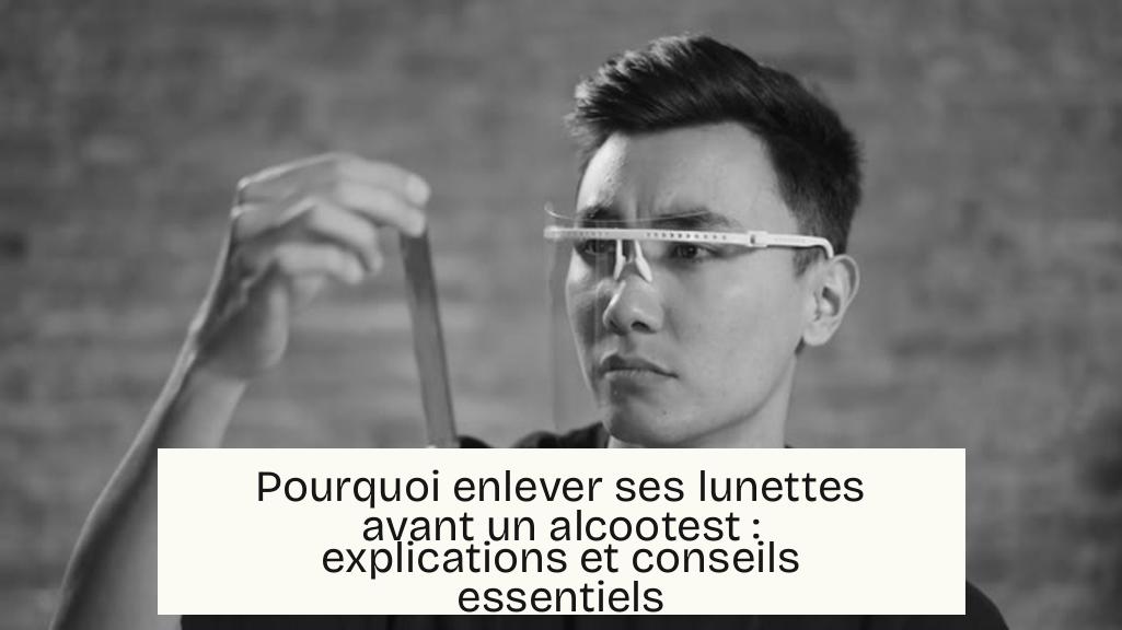 Pourquoi enlever ses lunettes avant un alcootest : explications et conseils essentiels