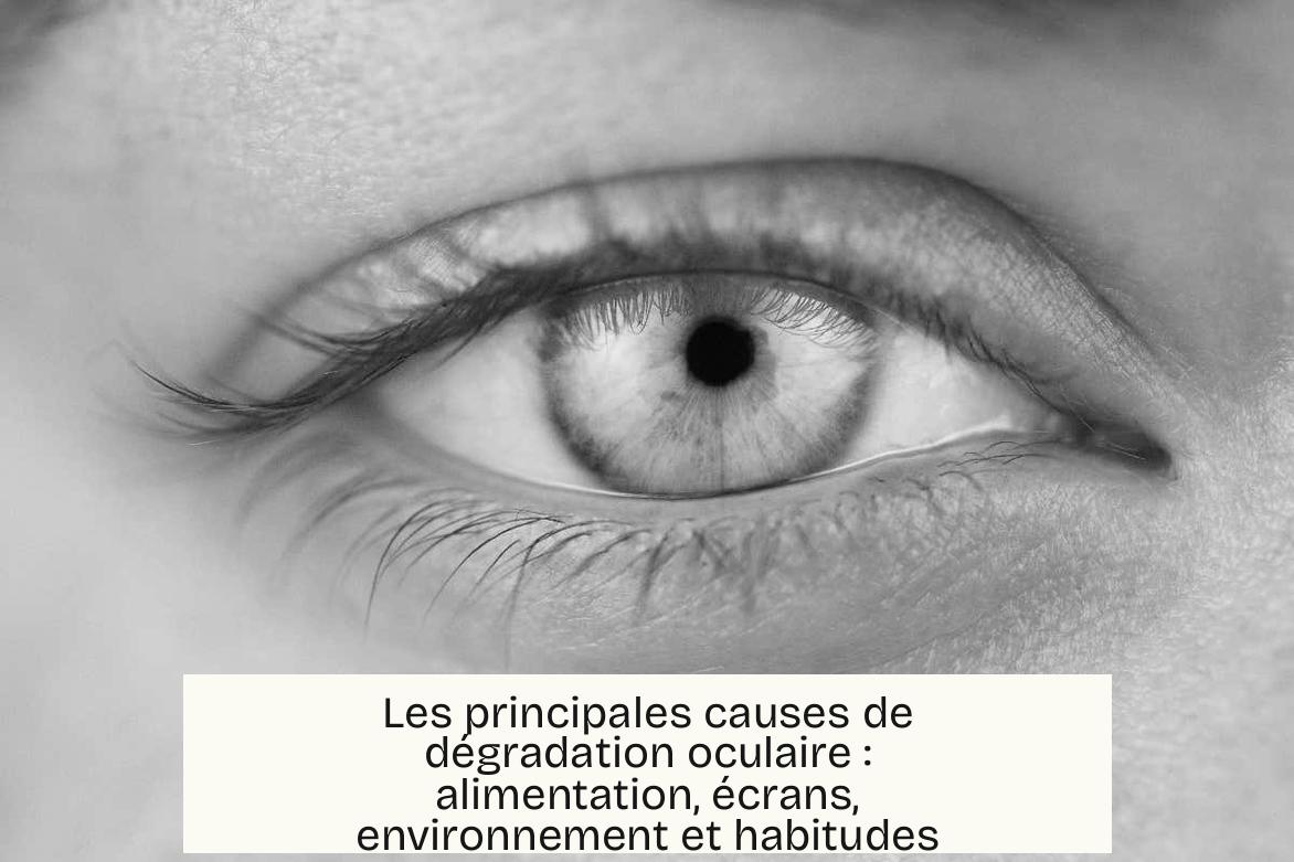 Les principales causes de dégradation oculaire : alimentation, écrans, environnement et habitudes