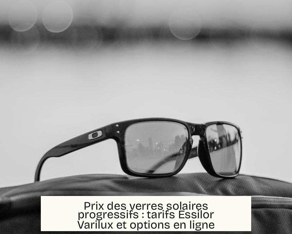 Prix des verres solaires progressifs : tarifs Essilor Varilux et options en ligne
