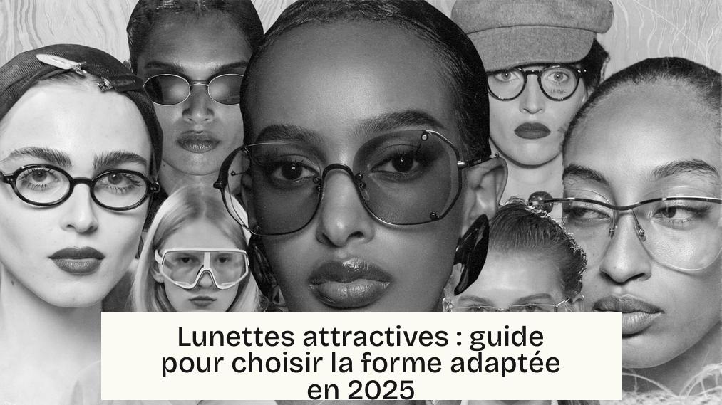 Lunettes attractives : guide pour choisir la forme adaptée en 2025