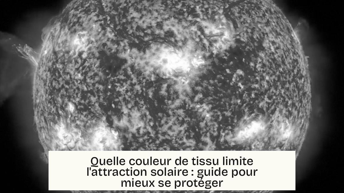 Quelle couleur de tissu limite l'attraction solaire : guide pour mieux se protéger