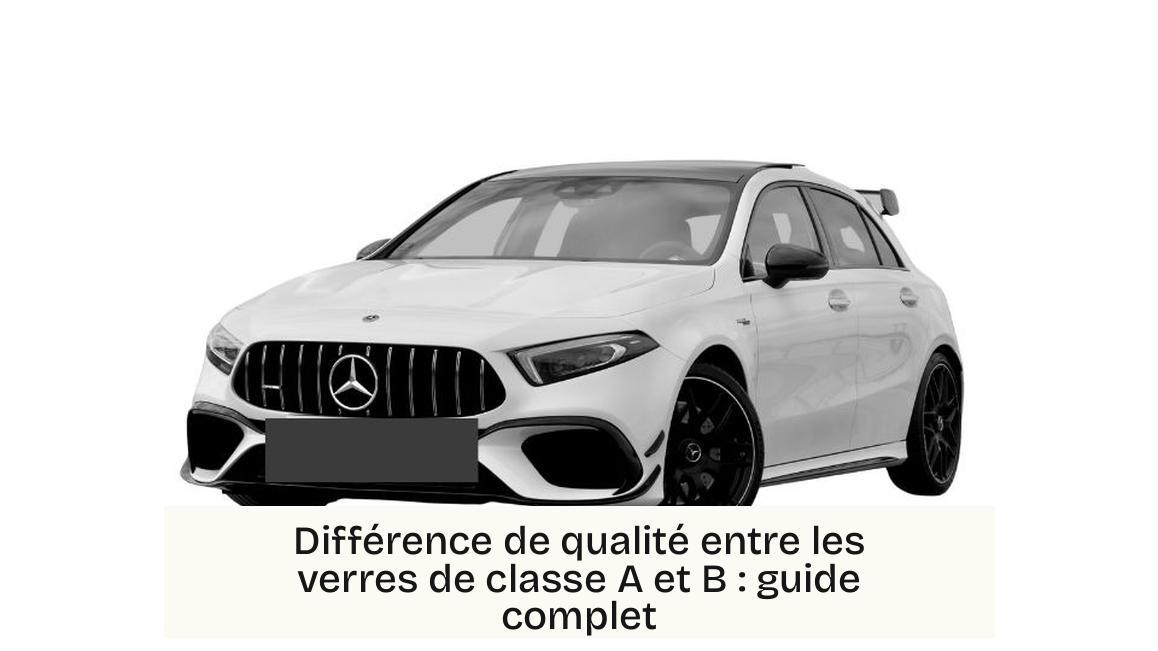 Différence de qualité entre les verres de classe A et B : guide complet