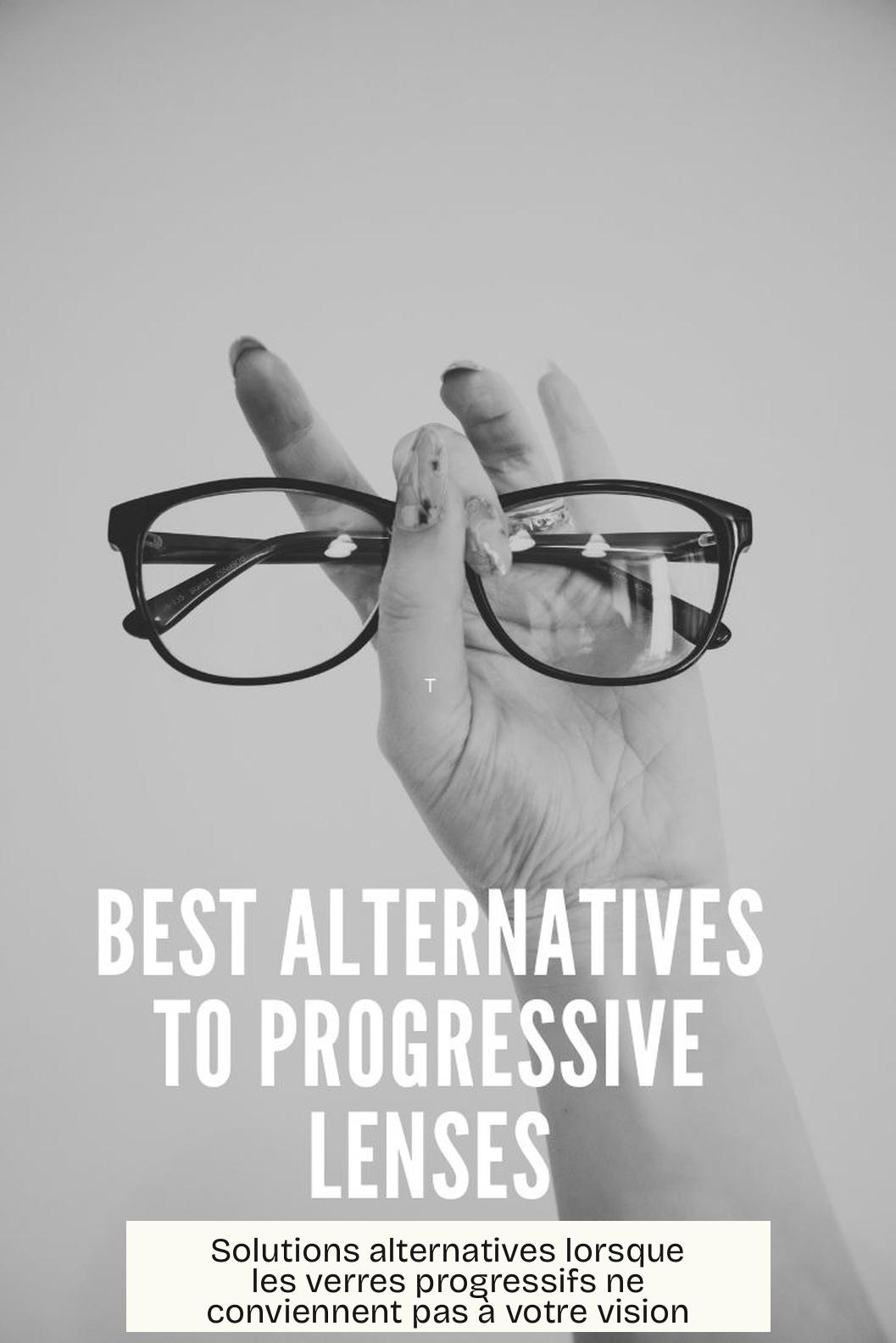 Solutions alternatives lorsque les verres progressifs ne conviennent pas à votre vision