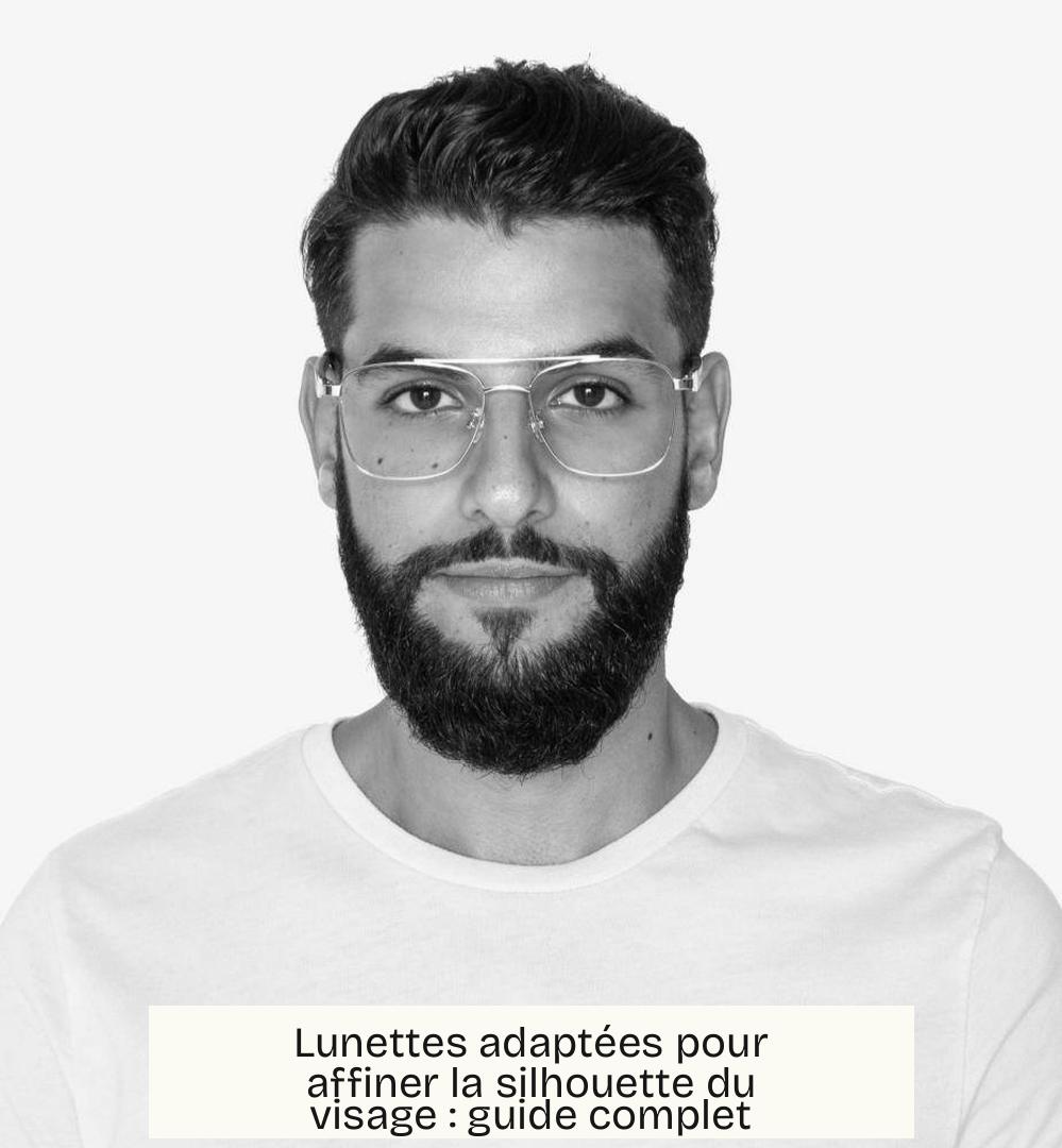 Lunettes adaptées pour affiner la silhouette du visage : guide complet