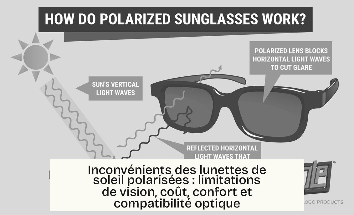 Inconvénients des lunettes de soleil polarisées : limitations de vision, coût, confort et compatibilité optique