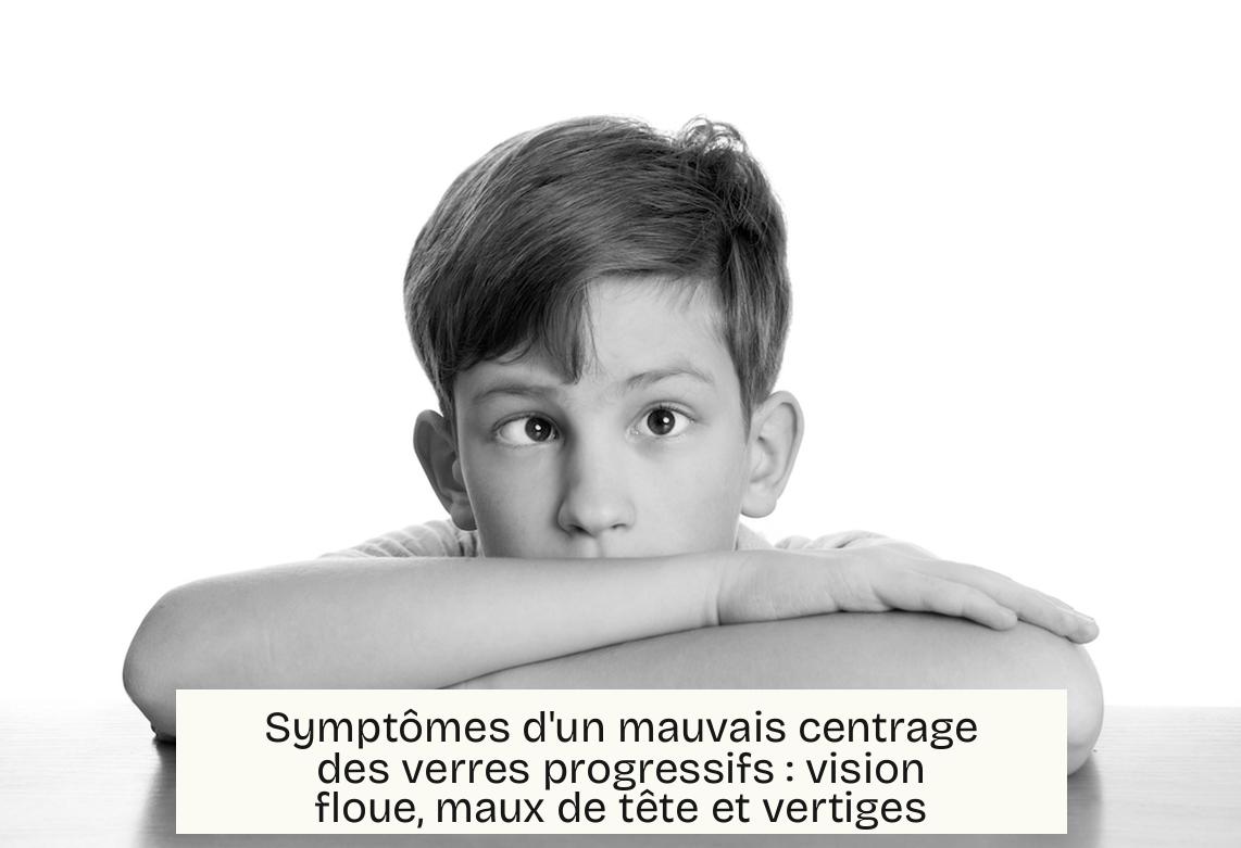 Symptômes d’un mauvais centrage des verres progressifs : vision floue, maux de tête et vertiges