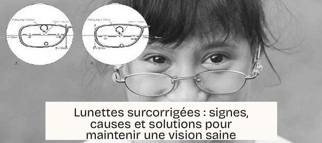 Lunettes surcorrigées : signes, causes et solutions pour maintenir une vision saine