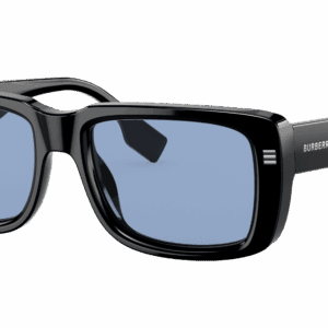 BURBERRY BE4376U Jarvis Noir - Lunette de Soleil de Luxe pour Homme - verres Bleu clair