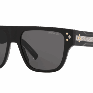 DIOR Cd Diamond S6I Dm40124I Noir brillant - Lunette de Soleil de Luxe pour Homme - verres Gris