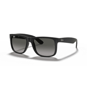 Ray-Ban Lunettes De Soleil Homme Justin Classic - Monture Noir Verres Gris 54-16