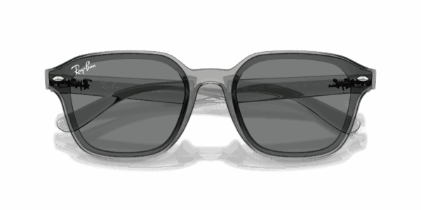 Ray-Ban Lunettes De Soleil Unisexe Rb4458d - Monture Transparent Gris Verres Brun 65-18 – Image 3