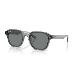 Ray-Ban Lunettes De Soleil Unisexe Rb4458d - Monture Transparent Gris Verres Brun 65-18