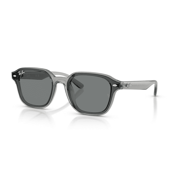 Ray-Ban Lunettes De Soleil Unisexe Rb4458d - Monture Transparent Gris Verres Brun 65-18