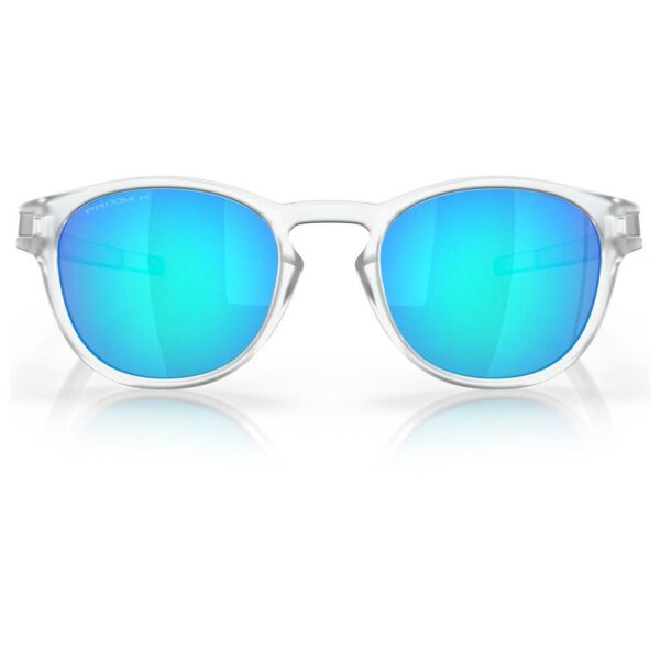 Lunettes de Soleil Oakley Latch Matte Clear Prizm Sapphire Polarized – Image 3
