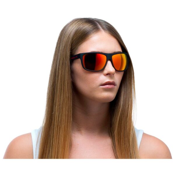 Lunettes de Soleil Red Bull Spect Loom Matte Black Brown Red Mirror Polarized – Image 5