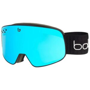 Masque de Ski Bollé Nevada Black Corp Matte Light Vermillon Blue Semi-Polarized