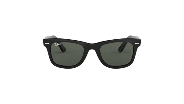 Ray-Ban Lunettes De Soleil Unisexe Original Wayfarer Classic - Monture Noir Verres Vert Polarisés 50-22 – Image 3
