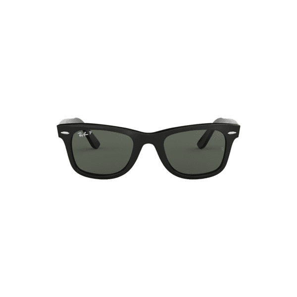 Ray-Ban Lunettes De Soleil Unisexe Original Wayfarer Classic - Monture Noir Verres Vert Polarisés 50-22