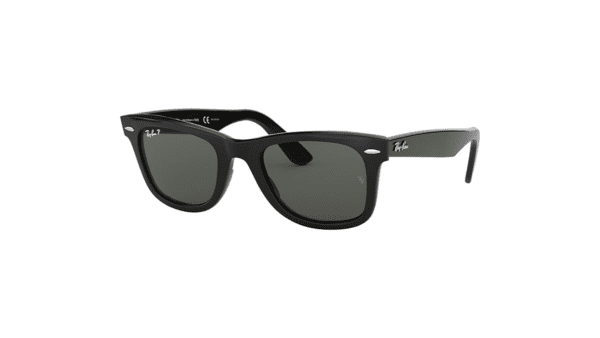 Ray-Ban Lunettes De Soleil Unisexe Original Wayfarer Classic - Monture Noir Verres Vert Polarisés 50-22 – Image 6