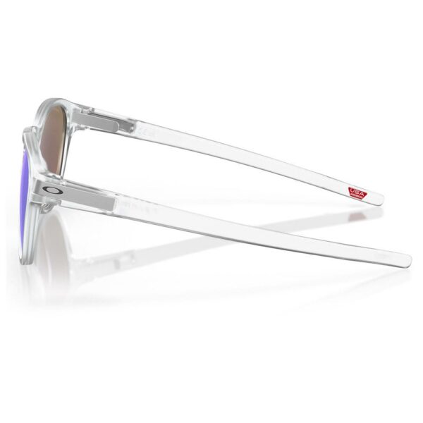 Lunettes de Soleil Oakley Latch Matte Clear Prizm Sapphire Polarized – Image 2