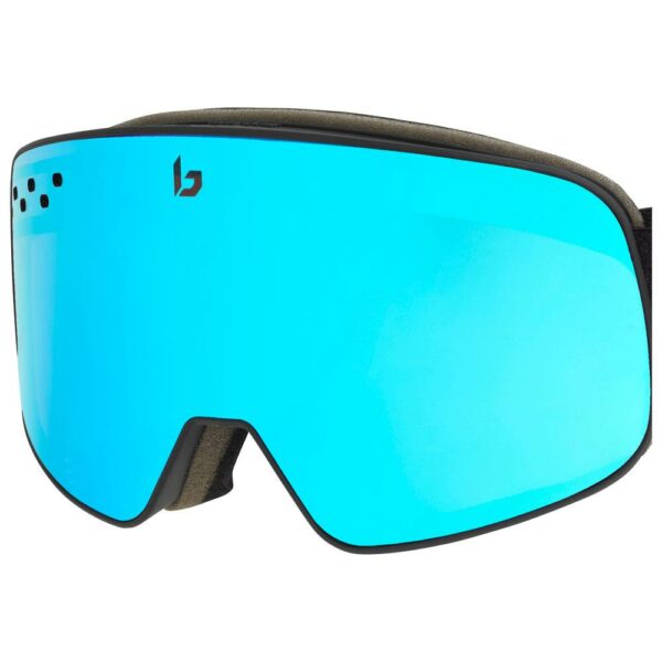 Masque de Ski Bollé Nevada Black Corp Matte Light Vermillon Blue Semi-Polarized – Image 2
