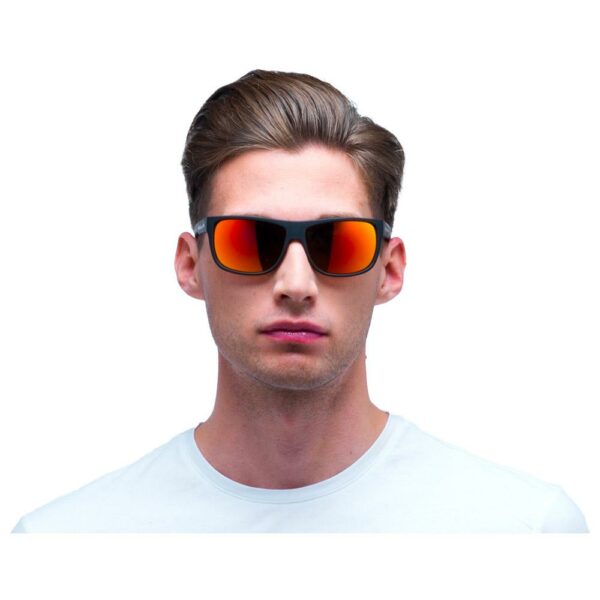 Lunettes de Soleil Red Bull Spect Loom Matte Black Brown Red Mirror Polarized – Image 4