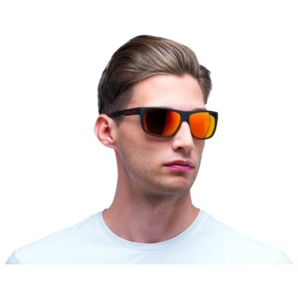 Lunettes de Soleil Red Bull Spect Loom Matte Black Brown Red Mirror Polarized – Image 3