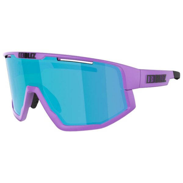 Lunettes de Soleil Bliz Fusion Small Matte Purple Brown Blue Mirror – Image 3
