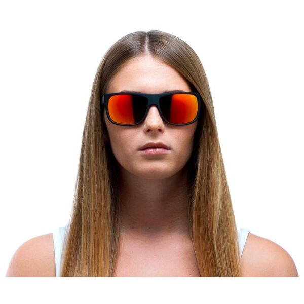 Lunettes de Soleil Red Bull Spect Loom Matte Black Brown Red Mirror Polarized – Image 6